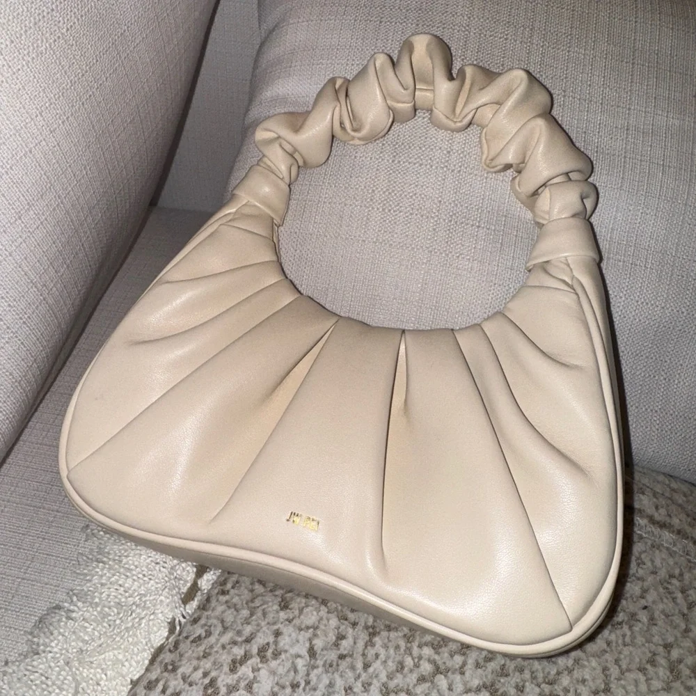 JW PEI Gabbi Ruched Hobo Handbag IVORY